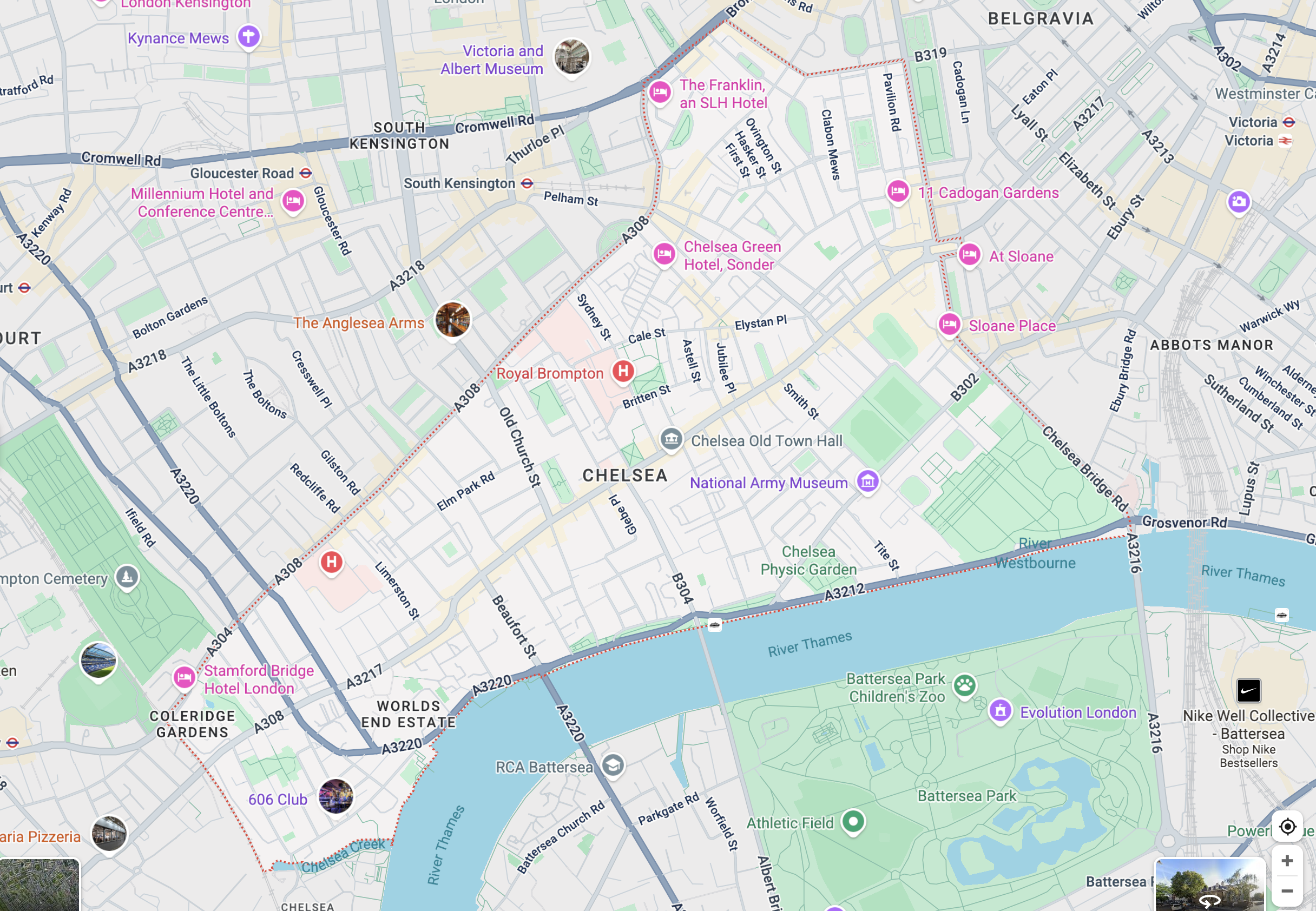 Chelsea is one local area in London where we provide emergency locksmith services 24:7