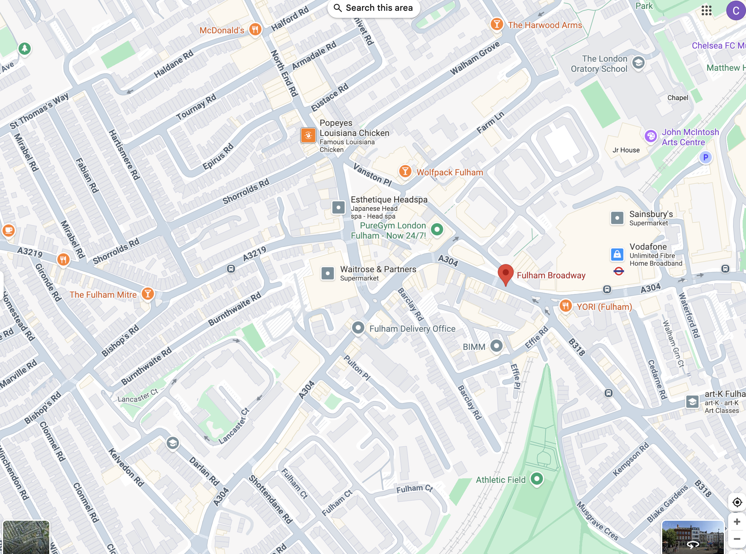 Fulham is one local area in London where we provide emergency locksmith services 24:7