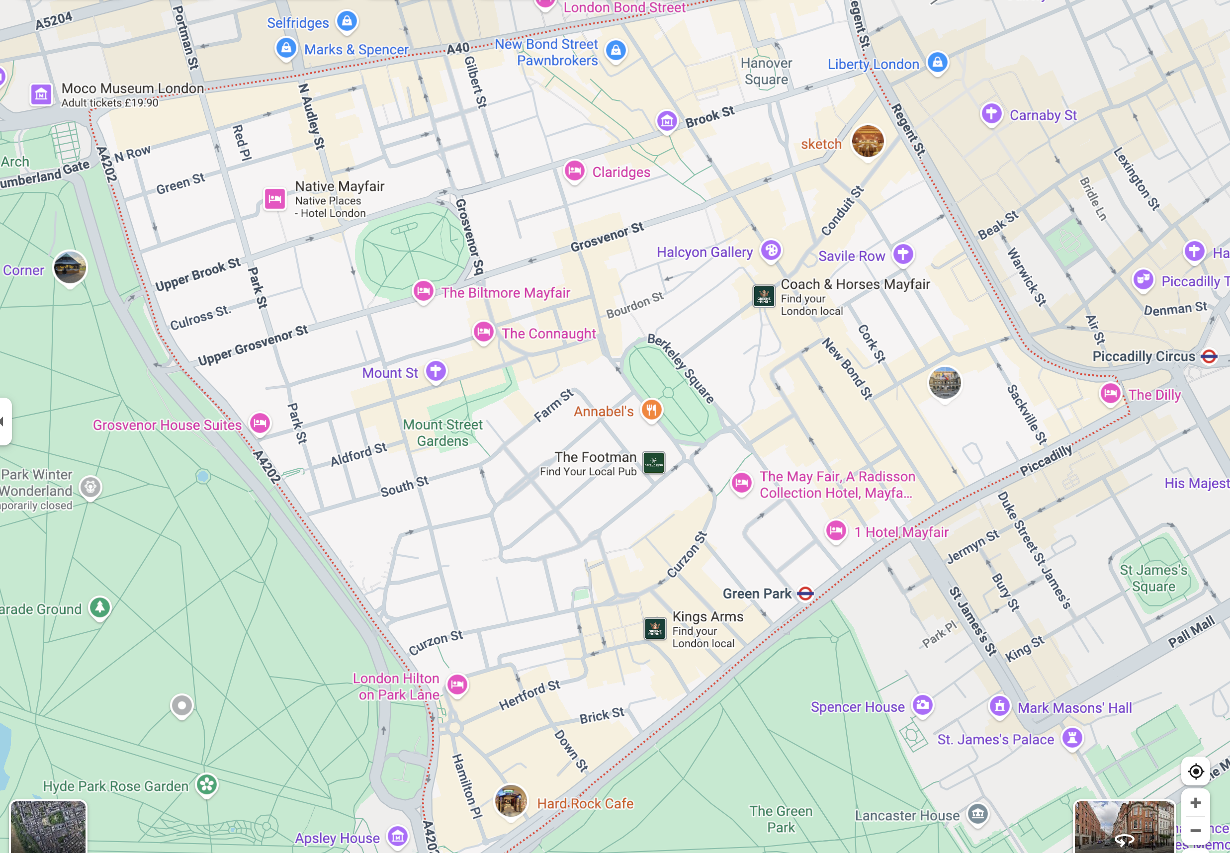 Mayfair is one local area in London where we provide emergency locksmith services 24:7
