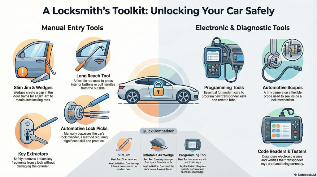 Car Door Opening Tools- A Locksmith's Guide