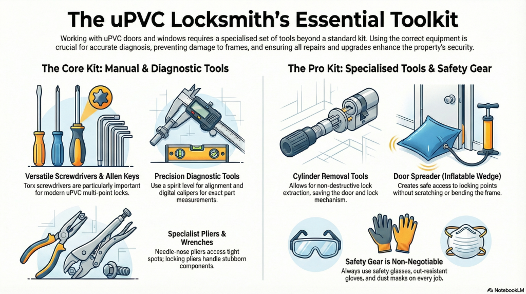 Locksmith Tools for uPVC Doors, Locks and Windows- A Comprehensive Guide