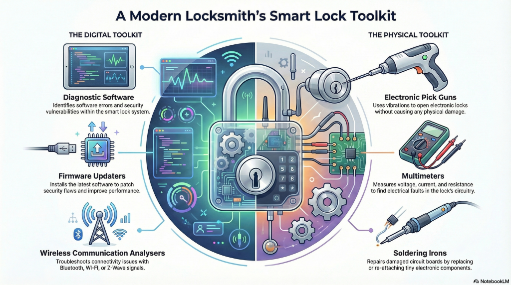 Types of Locksmith Tools for Opening, Fixing & Replacing Smart Locks