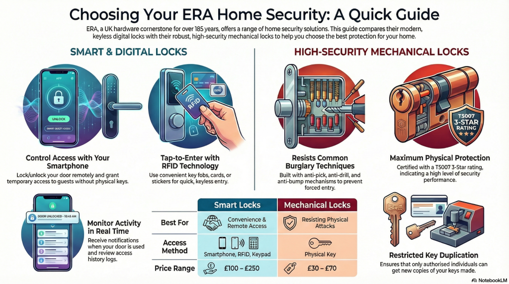 Top 5 Digital Door Locks from ERA: A Comprehensive Guide