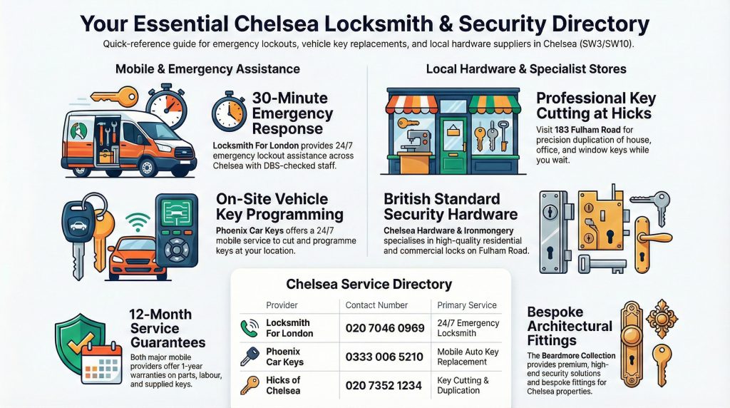 4 Emergency Locksmith Services in Chelsea