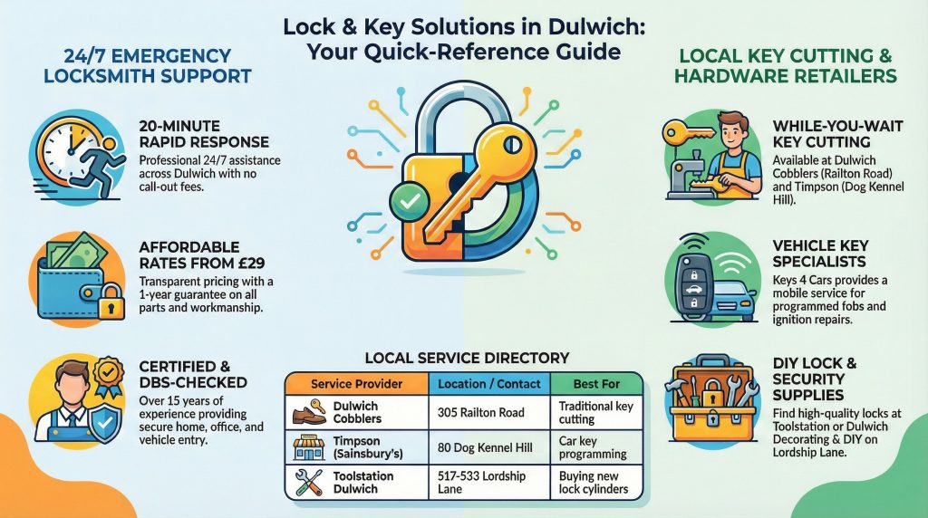 4 Emergency Locksmith Services in Dulwich