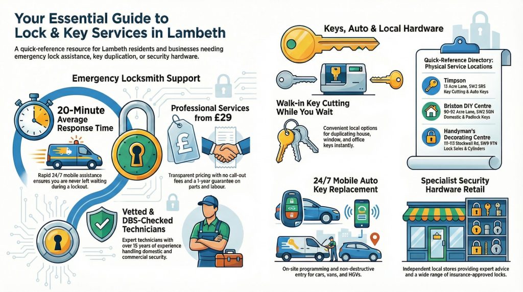 4 Emergency Locksmith Services in Lambeth