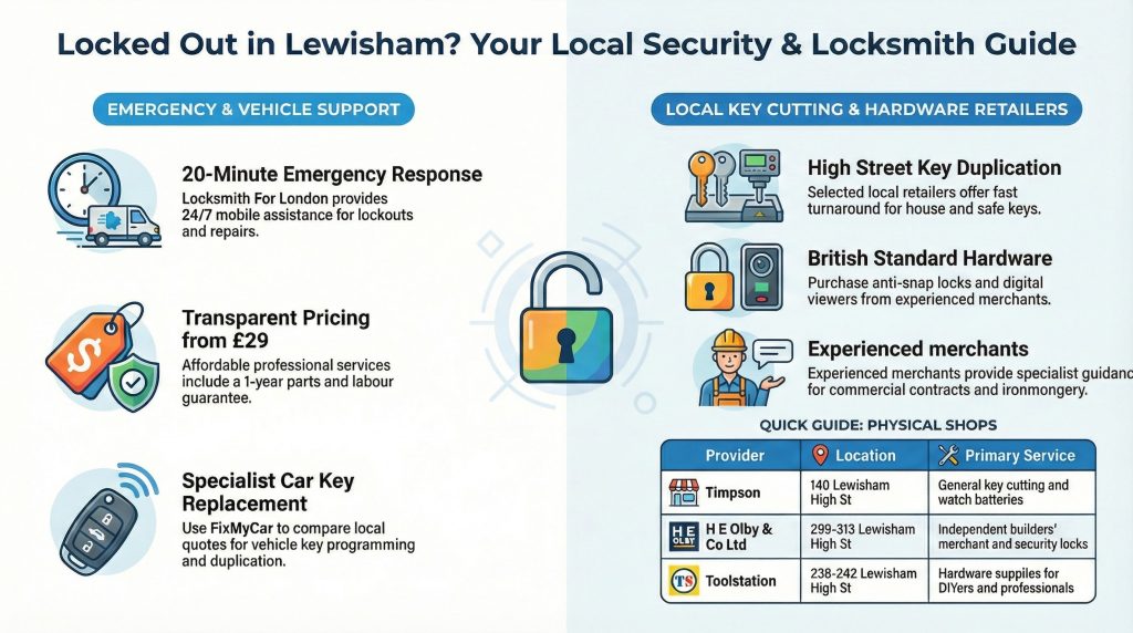 4 Emergency Locksmith Services in Lewisham