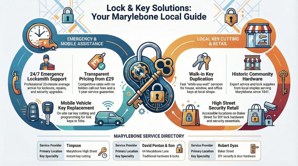 4 Emergency Locksmith Services in Marylebone