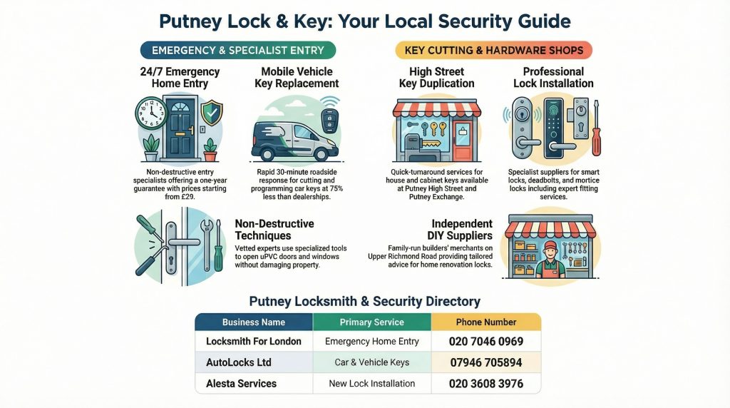 4 Emergency Locksmith Services in Putney