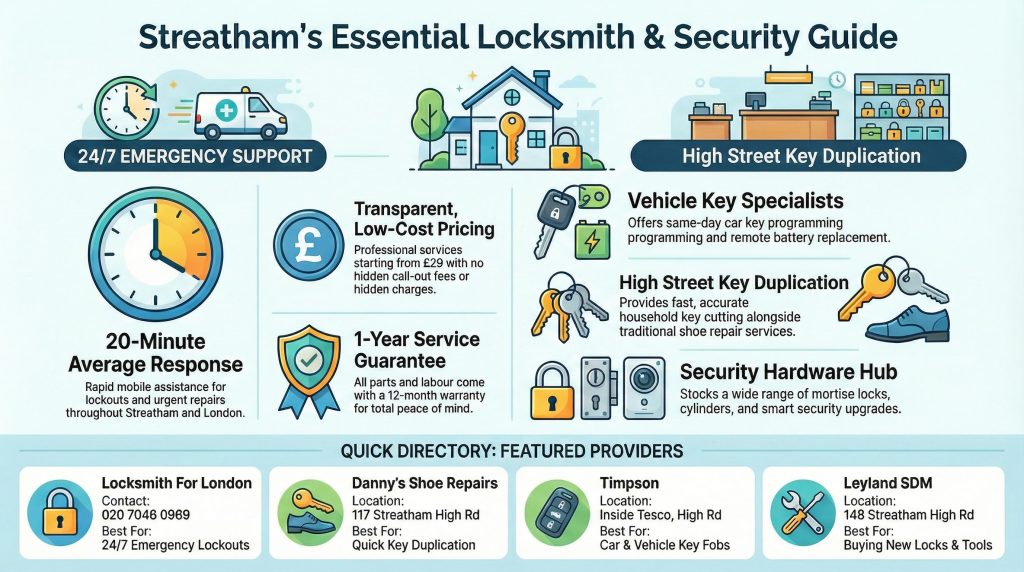 4 Emergency Locksmith Services in Streatham