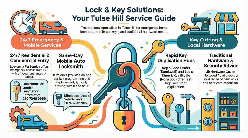 4 Emergency Locksmith Services in Tulse Hill