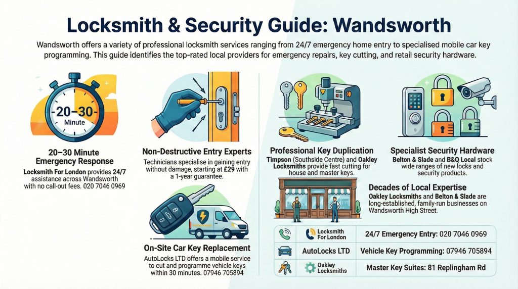 4 Emergency Locksmith Services in Wandsworth