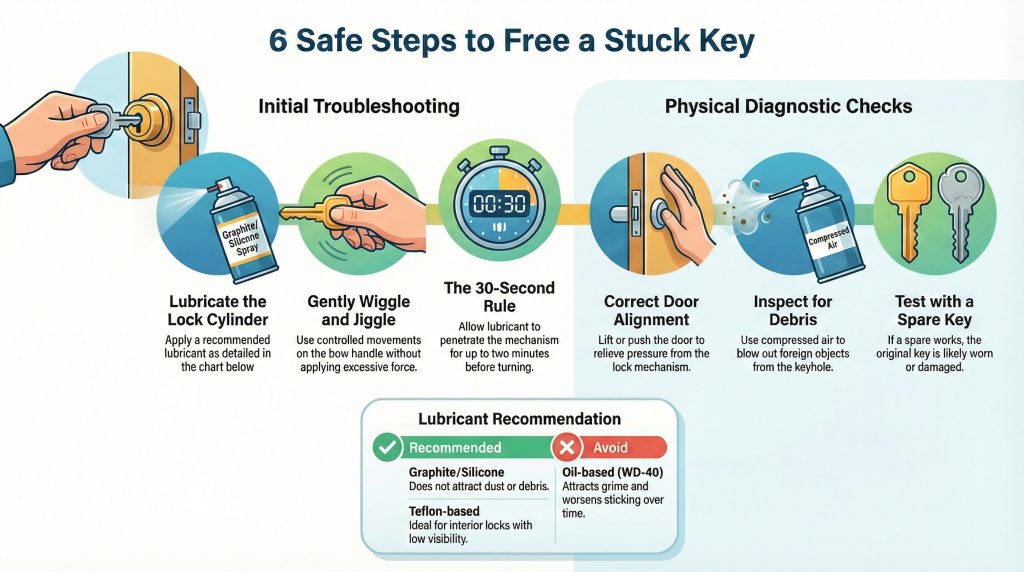 5 Things to Try When Your Key is Stuck in the Door