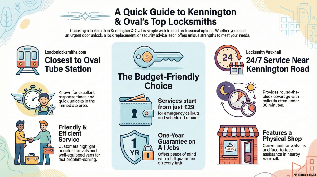 A Quick Guide to Kennington & Oval's Top Locksmiths