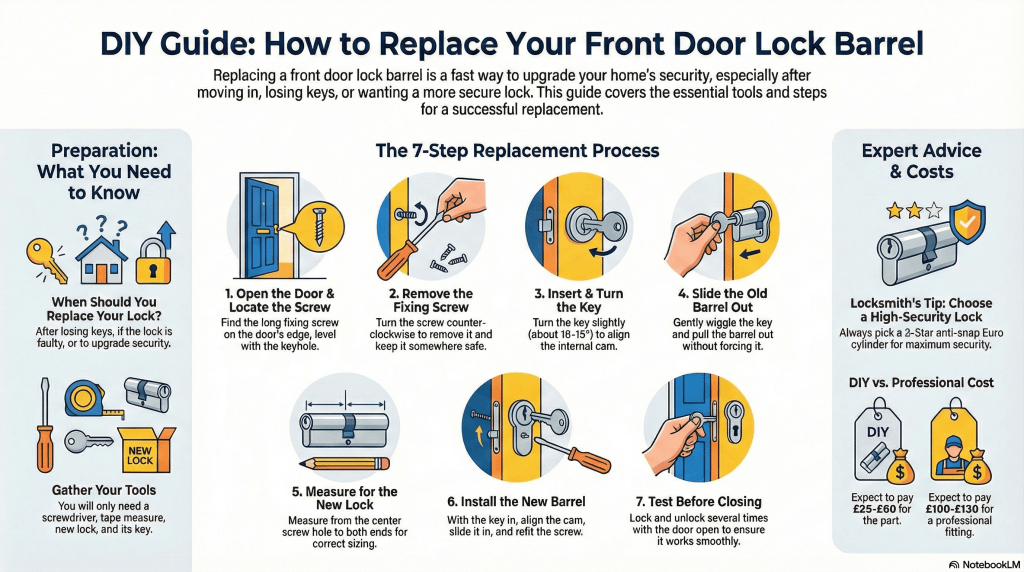 DIY Guide - How to Replace Your Front Door Lock Barrel