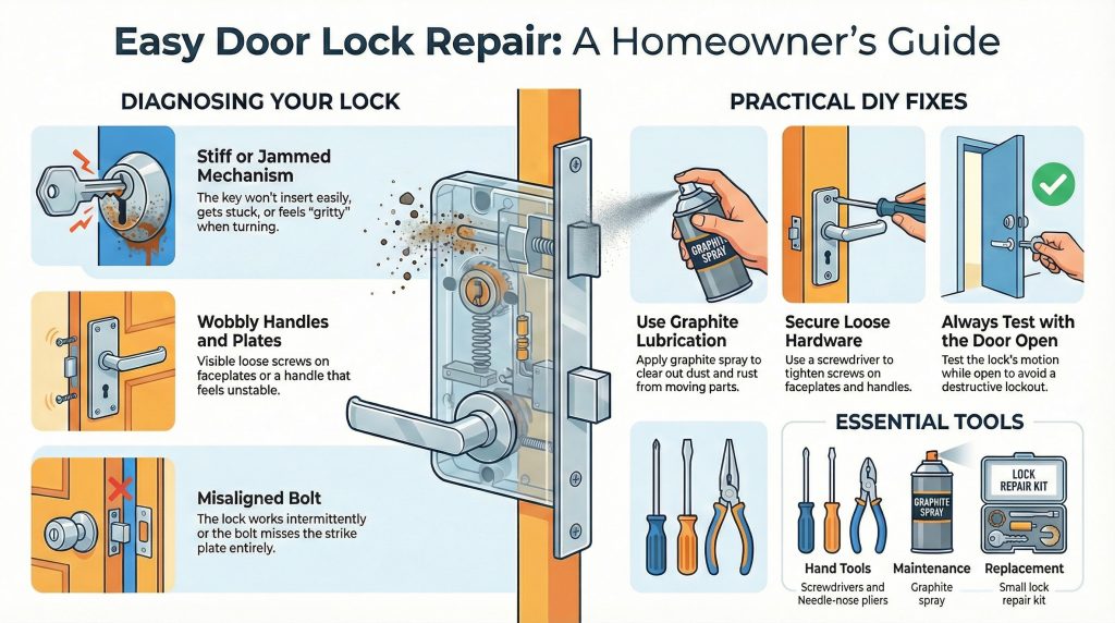 Easy Door Lock Repair - A Homeowner's Guide