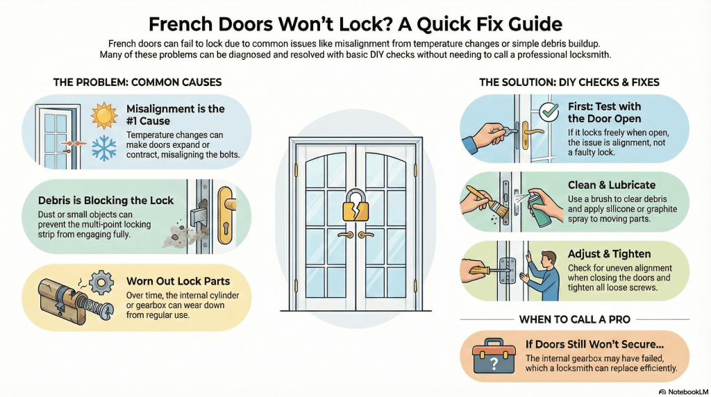 French Doors Won't Lock? A Quick Fix Guide