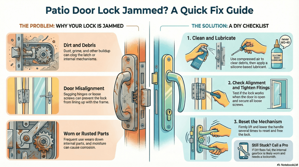 Patio Door Lock Jammed? A Quick Fix Guide