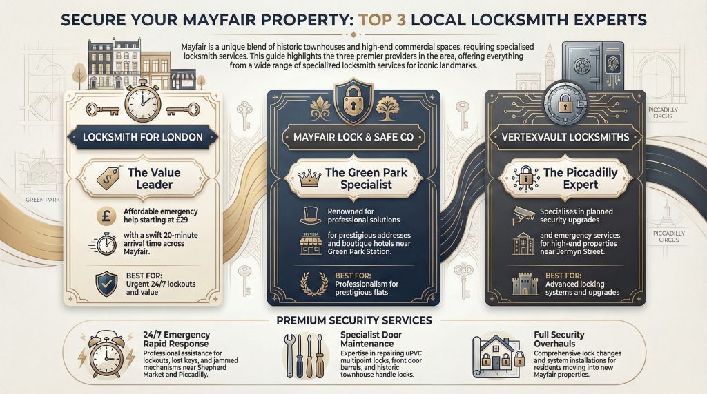 SECURE YOUR MAYFAIR PROPERTY - TOP 3 LOCAL LOCKSMITH EXPERTS